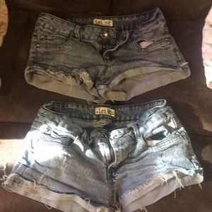 Used LEI jean shorts  Size 0